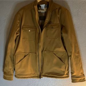 CINCH men’s coat light brown/tan flannel lined size L